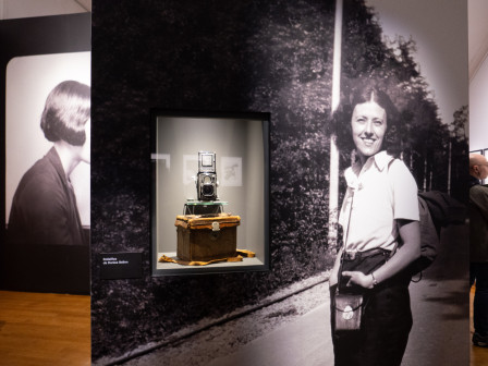 Le début de l'expo consacrée à Denise Bellon au Musée des arts et de l'histoire du judaïsme.