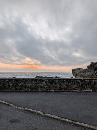 Coucher de soleil au bout du monde.